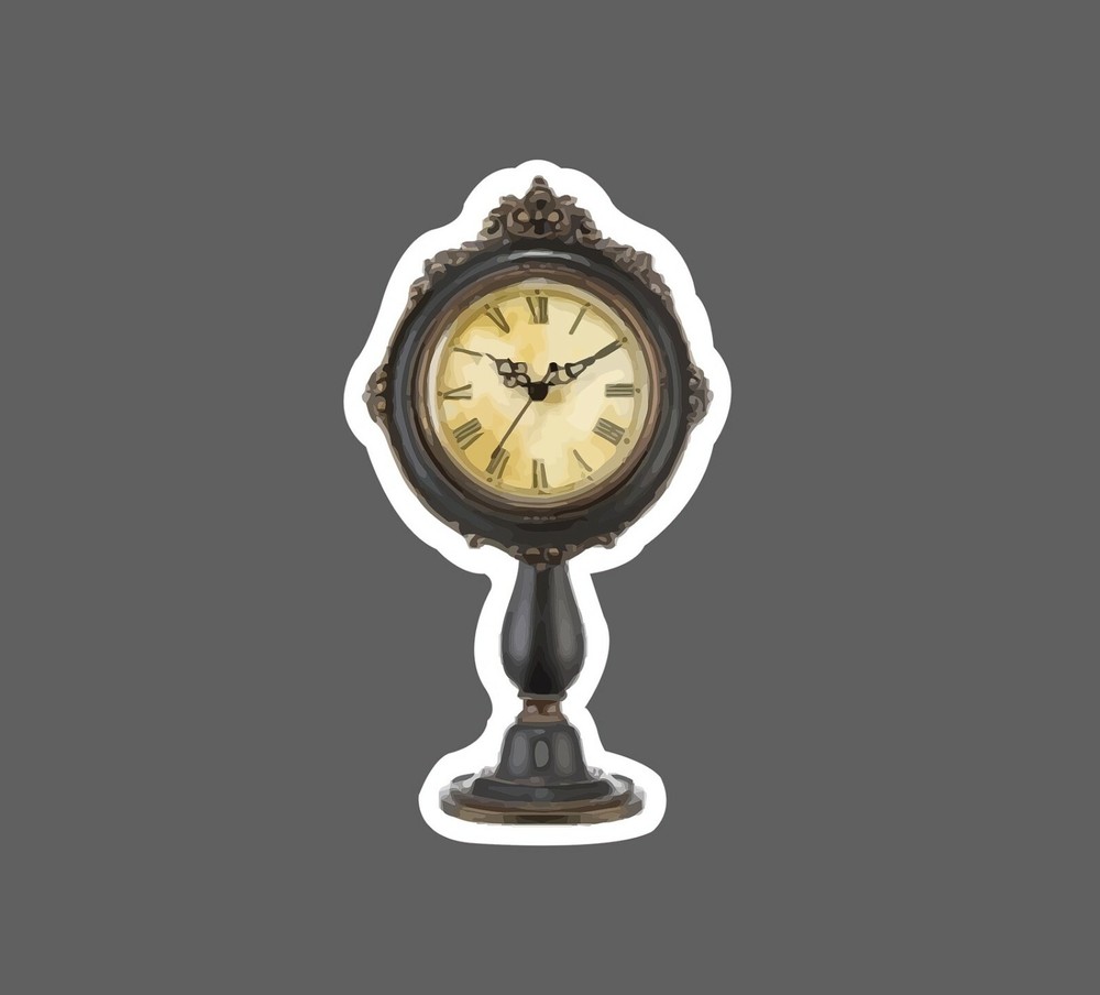 Clock Sticker Vintage Time Waterproof - Buy Any 4 For $1.75 Each Storewide!