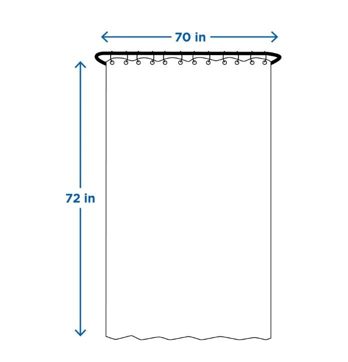 Mainstays Waterproof Marble Shower Curtain Set Recycled PEVA Blue gallery
