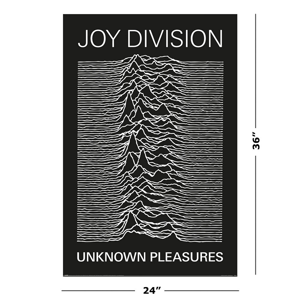 Joy Division - Music Poster (Unknown Pleasure) (Size: 24" x 36") gallery