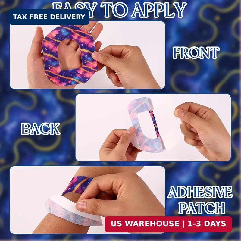 25pcs Galaxy Overpatches Waterproof Compatible with Omnipod 5, 5 Style Breathabl gallery