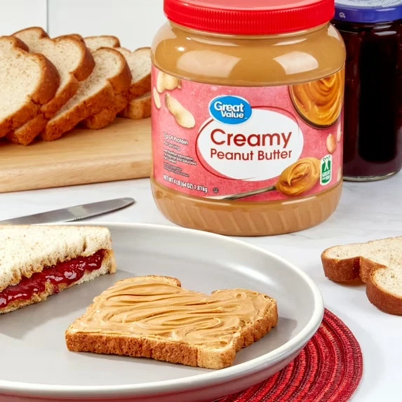 Great Value Creamy Peanut Butter, Spread, 64 oz - Free Shipping New gallery