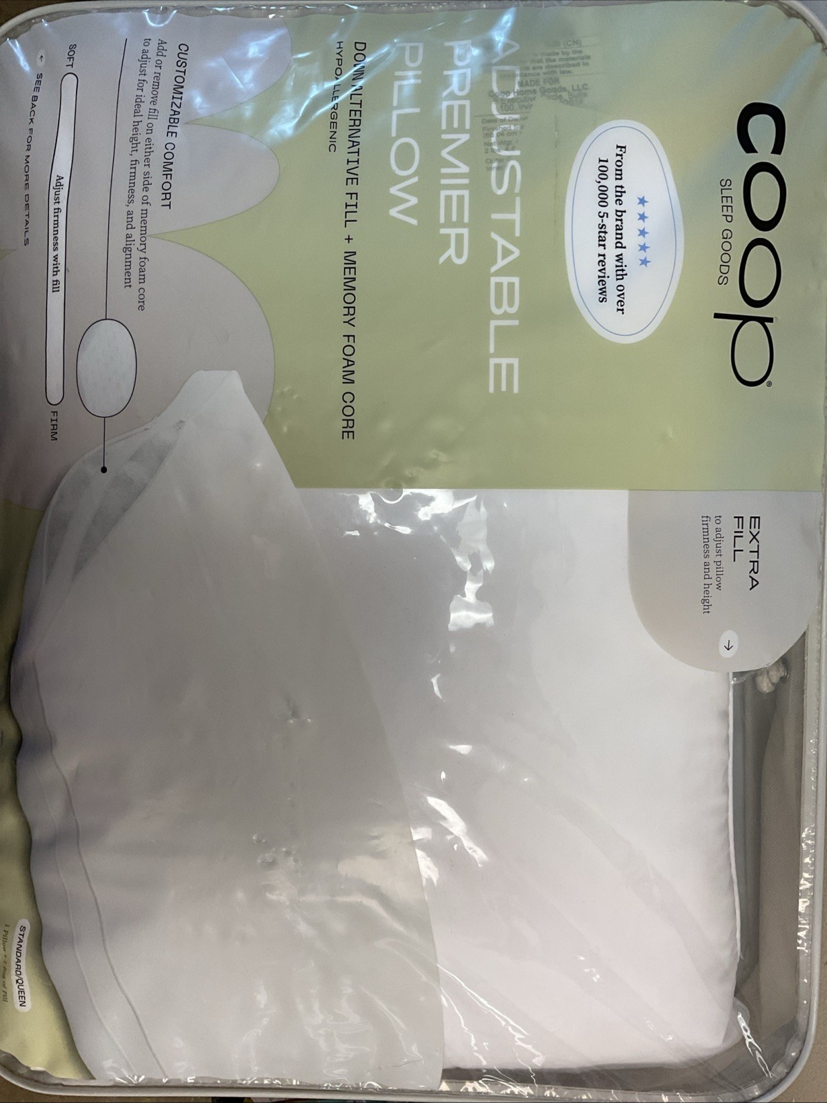 Coop Sleep Goods Adjustable Premier Pillow Standard/Queen gallery