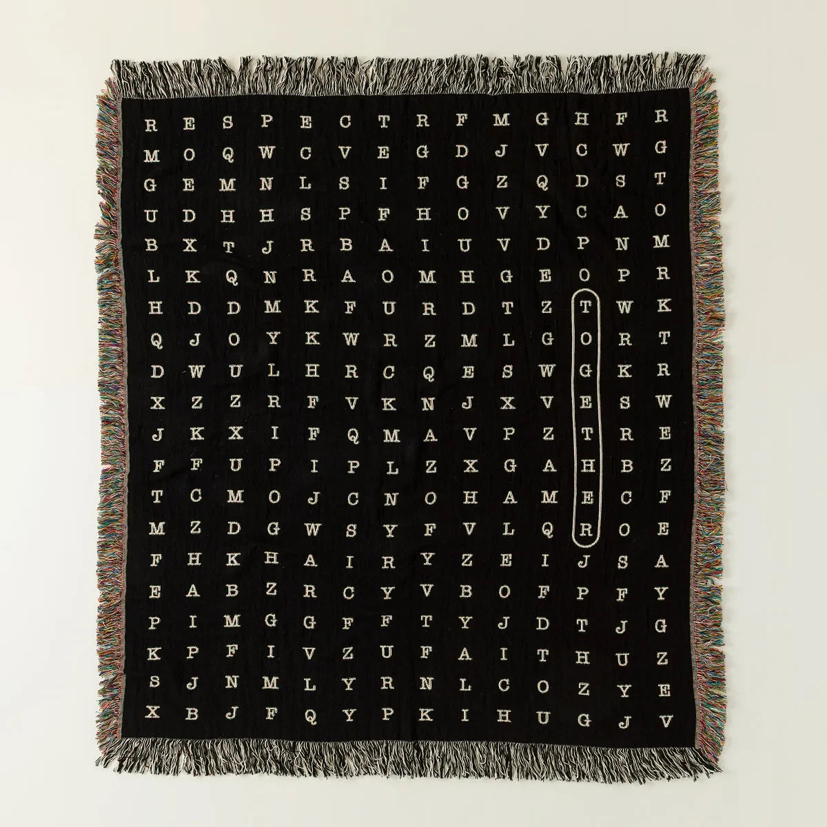 Personalized Word Search Throw Blanket Unique Gift Home Decor gallery