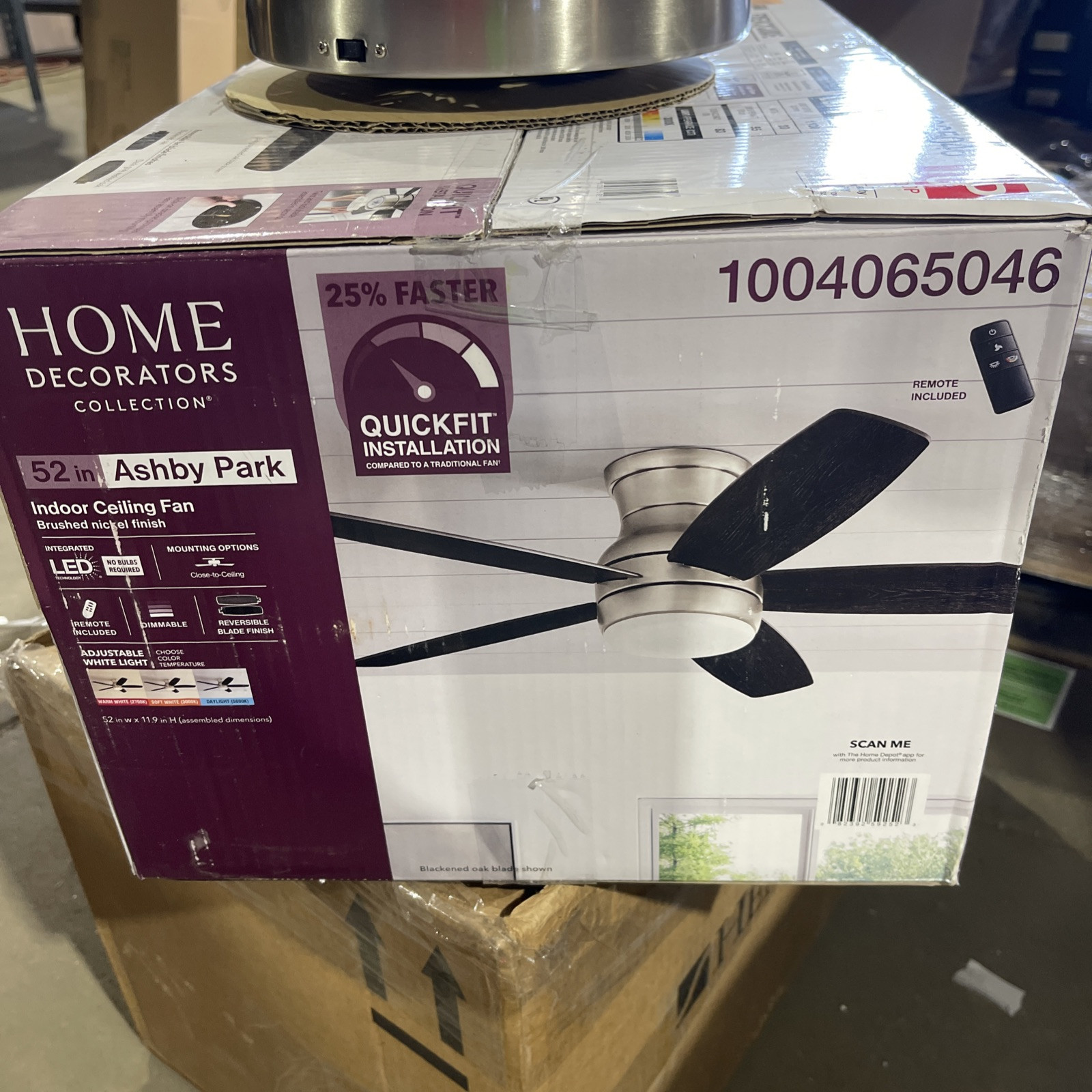 Home Decorators 59252 Ceiling Fan Replacement Light Pan Kit Repair Light Kit New gallery