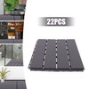 Plastic Composite Patio Deck Tiles 12”x12” Interlocking Decking Tiles gallery