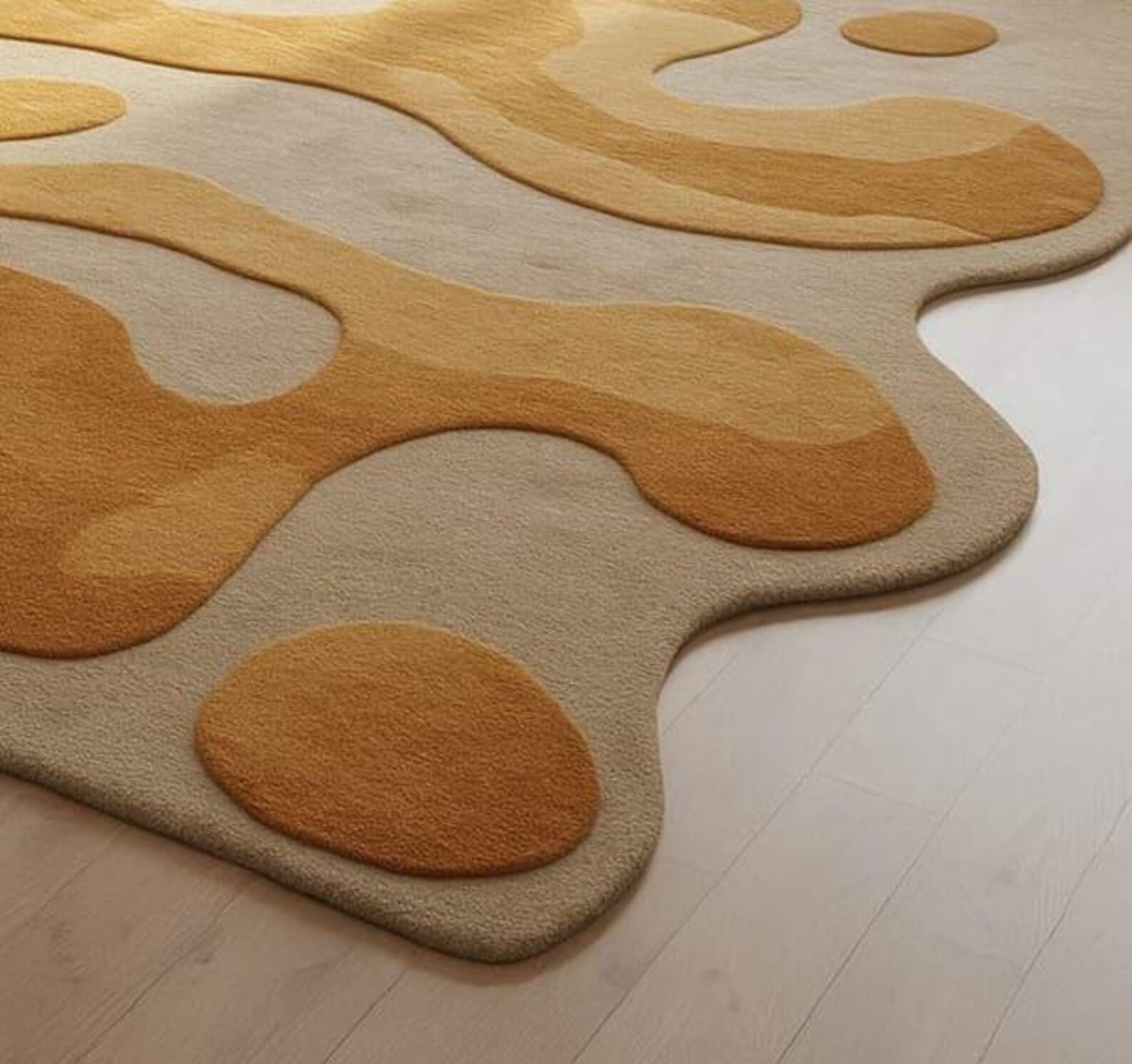 Handmade Rug | Irregular Rug | Wool Rugs | Living Room Rug | Tufted A286 gallery