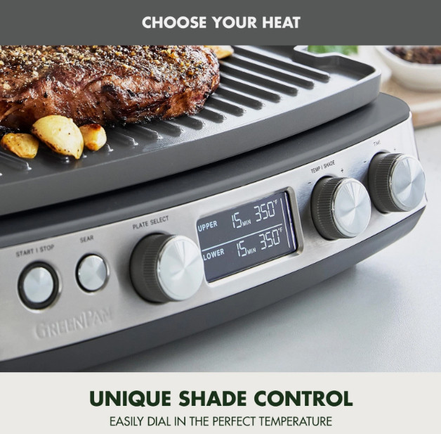 GreenPan Elite 7-in-1 Multi-Function Contact Grill & Griddle, Healthy Ceramic gallery