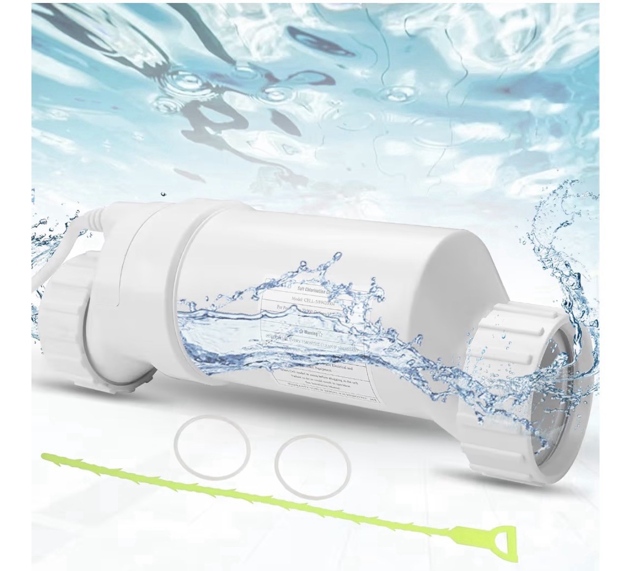 Salt Water Pool Chlorinator System Cell-5 Suitable for Pools Up to 20000 Gallons gallery