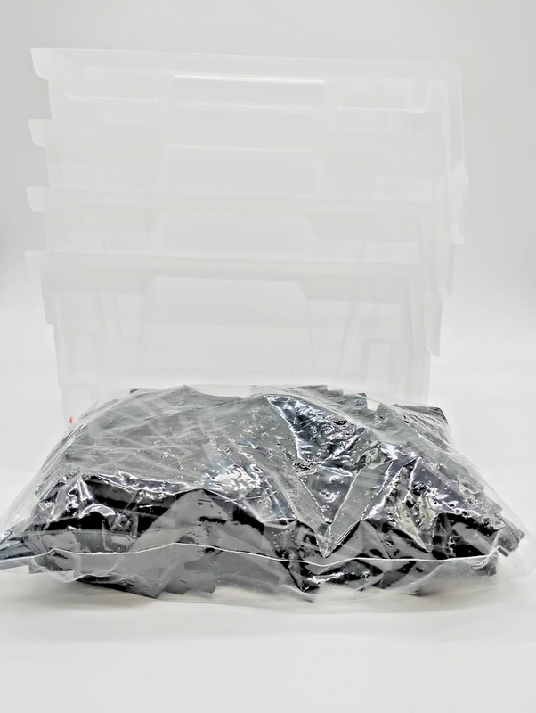 Transparent Plastic Stackable Storage Bins 10.9x5.5x5.1" Organizer, Clear, VEVOR gallery