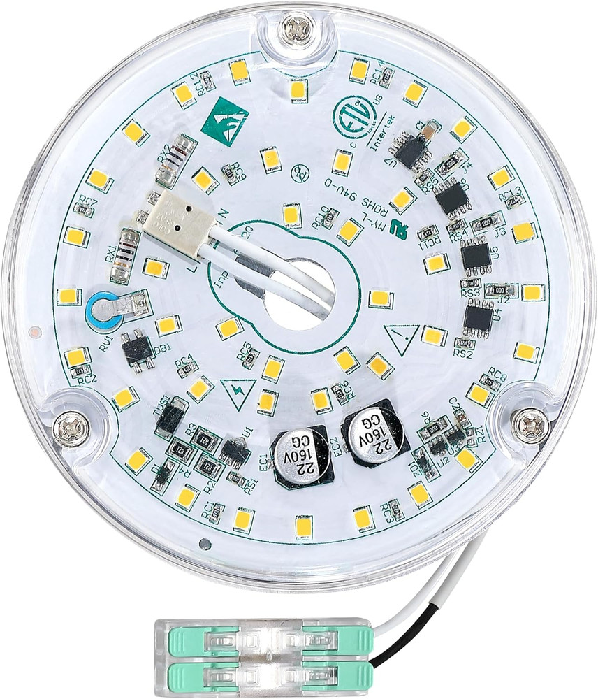 4 Inch Ceiling Fan LED Light Replacement, 18W 6000K 2200LM LED Ceiling Fan Light