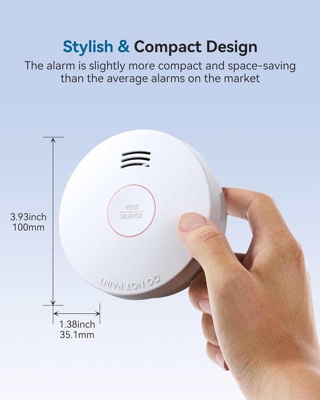 SITERWELL 10 Year Battery Smoke Detector 12 Pack LOT gallery