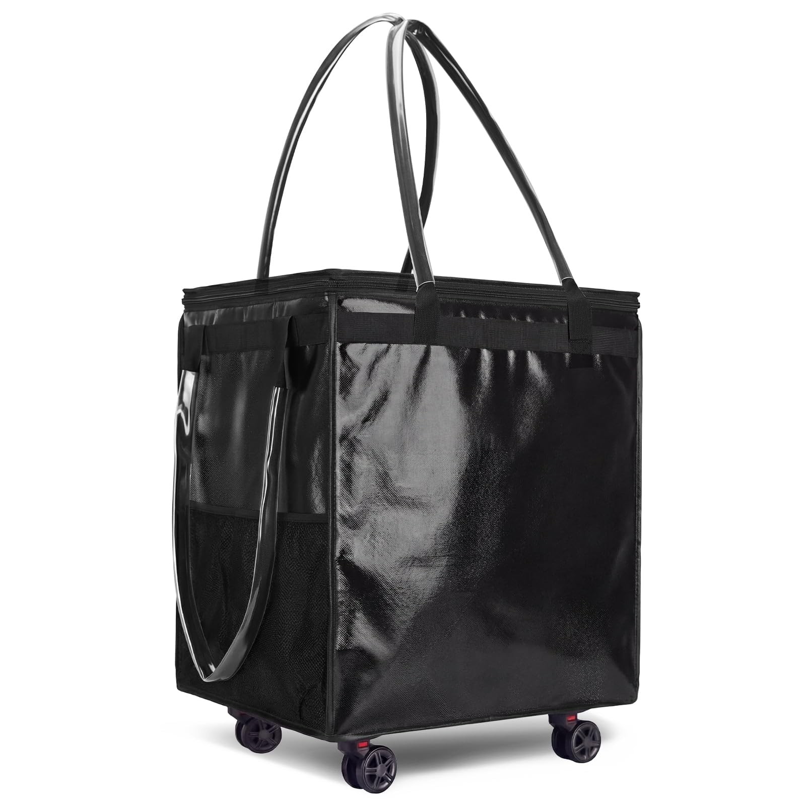 (Medium) Reusable Grocery Bag on Wheels with Upgraded Wrinkle-Resistant Fabri... gallery