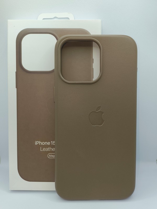 Magsafe PU Leather iPhone Case for Apple iPhone 15 & 16 series in Taupe Brown