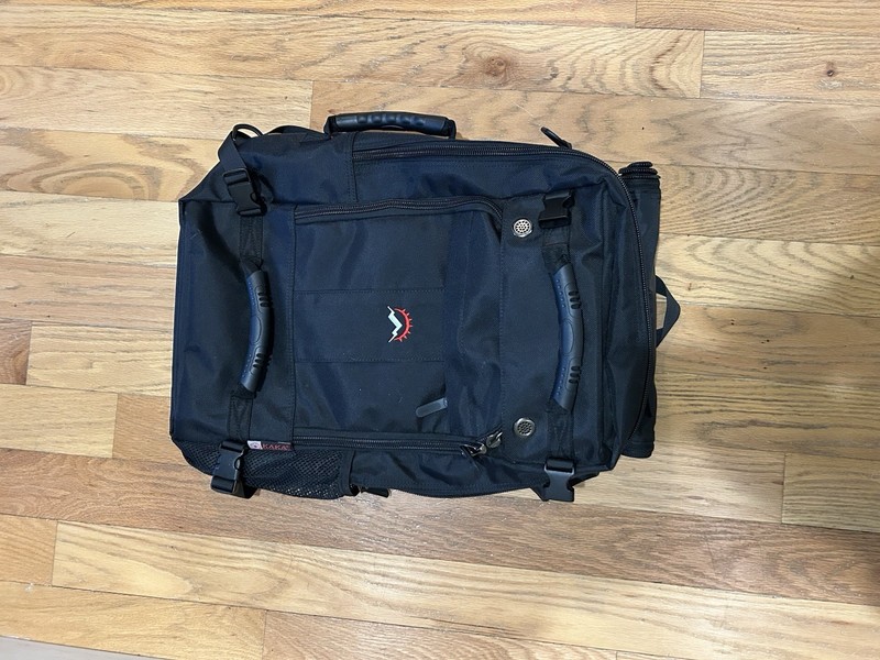 High Sierra Convertible Duffel Backpack Gray 5