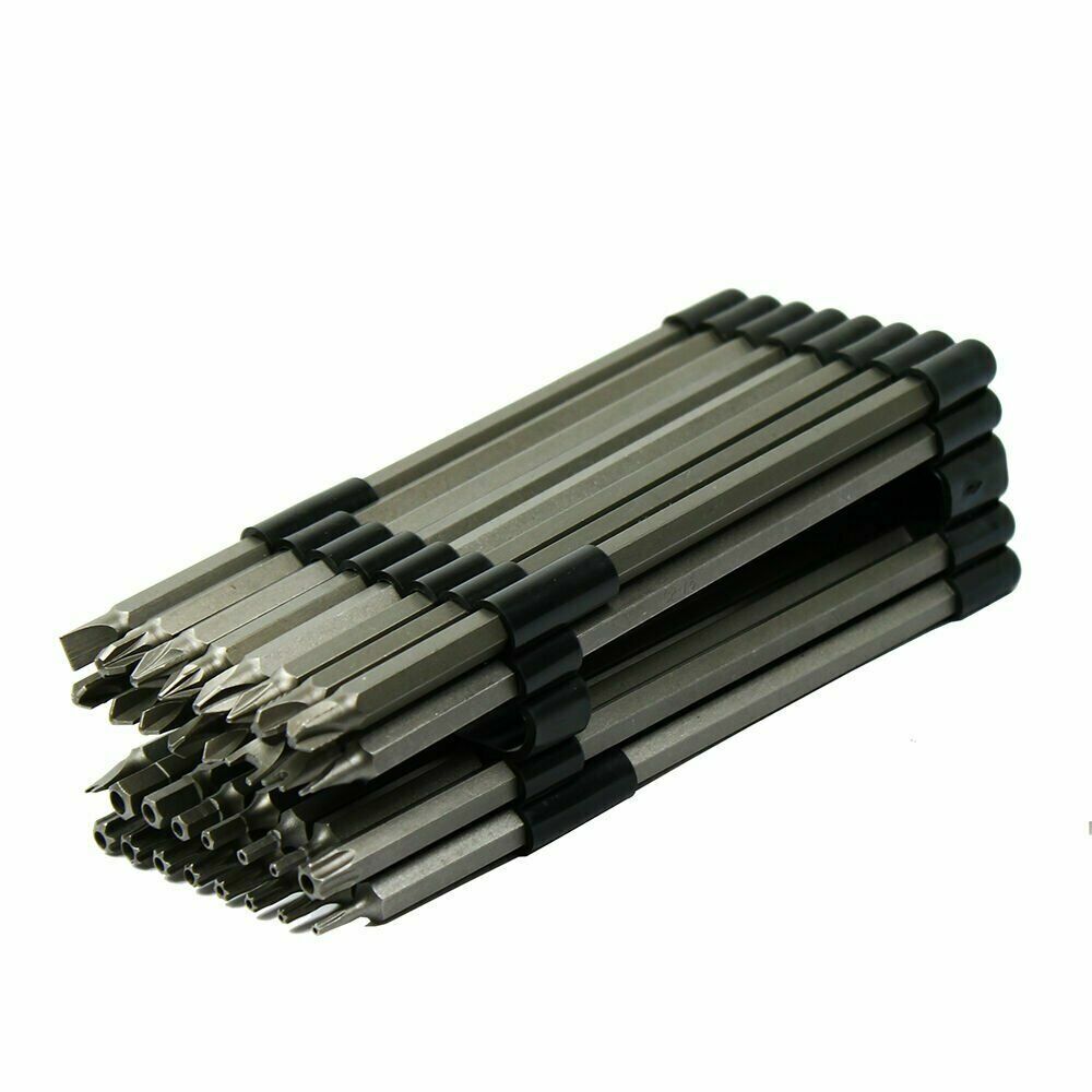 32PC Extra Long 6" Security Bit Tamperproof Set Hex Torx Star Pozi Tri-Wing gallery