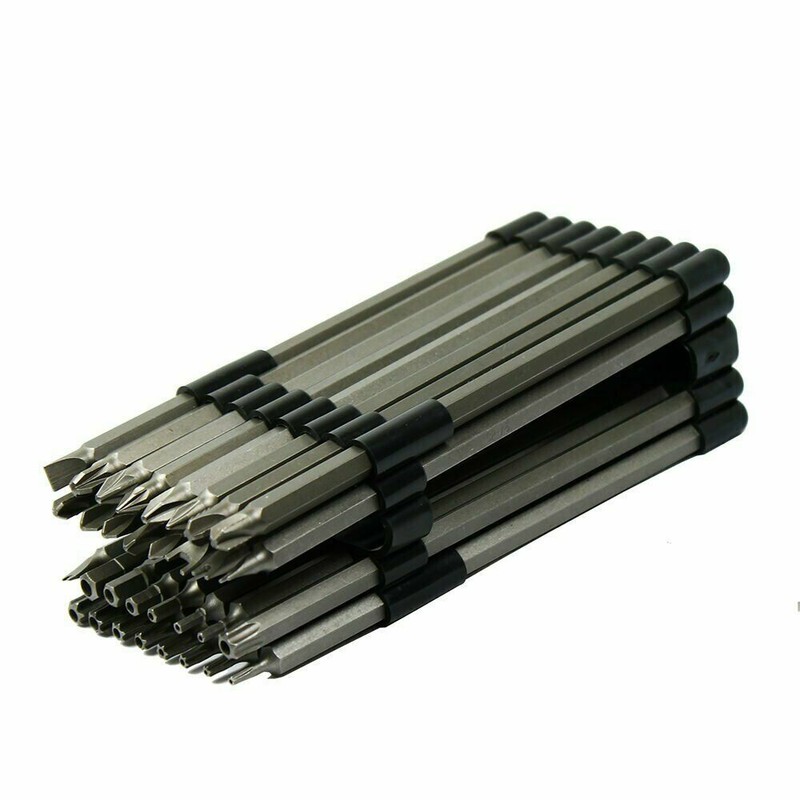 32PC Extra Long 6" Security Bit Tamperproof Set Hex Torx Star Pozi Tri-Wing gallery