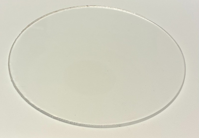 PETG Plastic Sheet - 0.118" (3mm) Thick - Clear - Circle Disc (All Diameters) gallery
