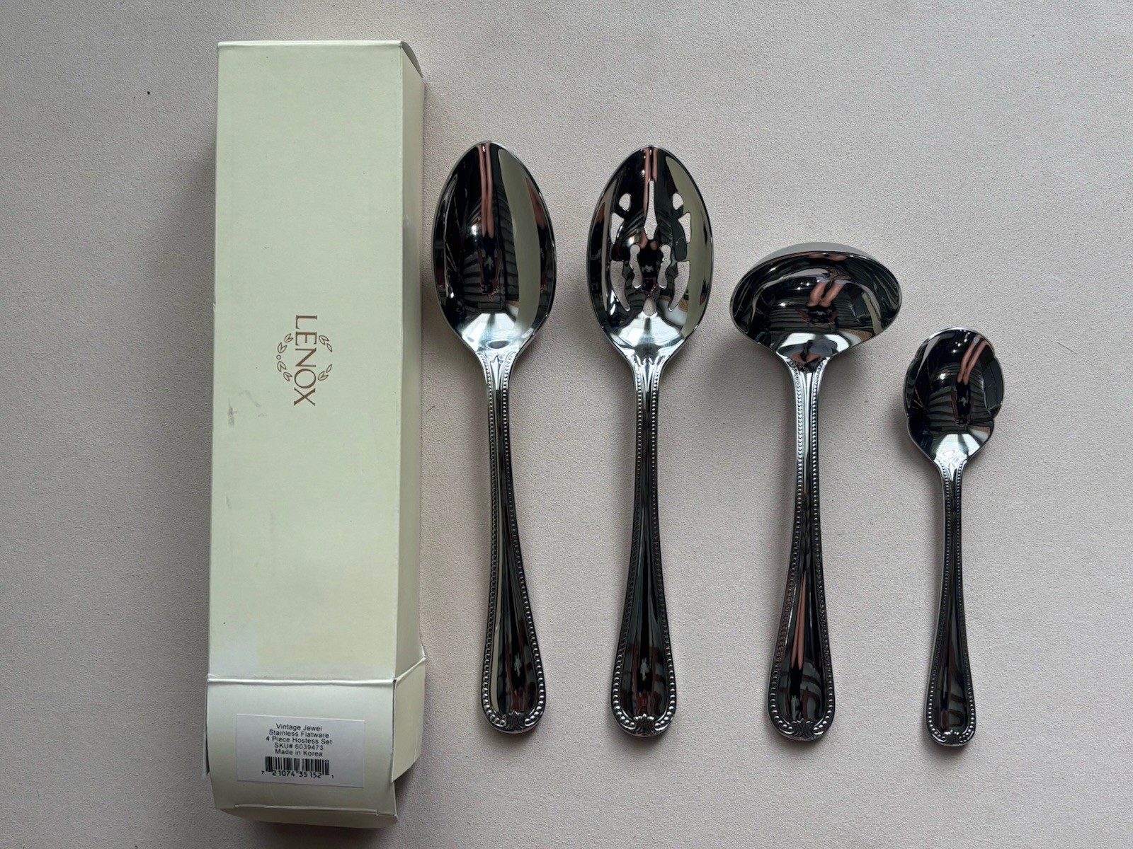 Lenox - VINTAGE JEWEL - 4 piece hostess set - NIB gallery
