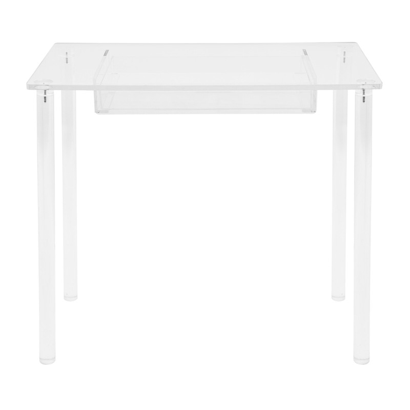 Acrylic Makeup Vanity Desk - Clear Vanity Table with Drawer - Small Makeup Table gallery