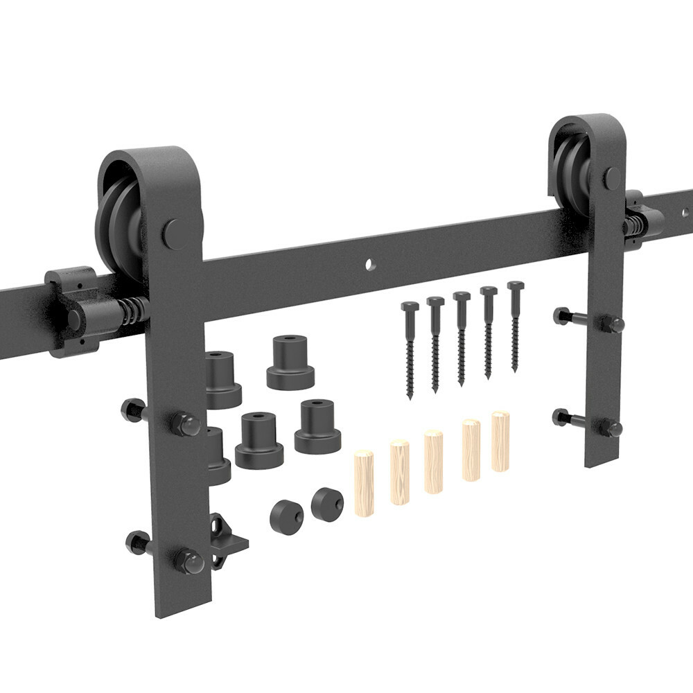 4FT -20FT Sliding Barn Door Hardware Track Single/Double Door Kit, Home/Kitchen gallery