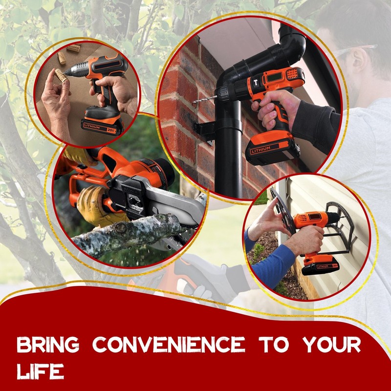 2PACK For BLACK DECKER 20V MAX* 2.0 Ah Lithium Battery Pack - LBXR2020-OPE gallery