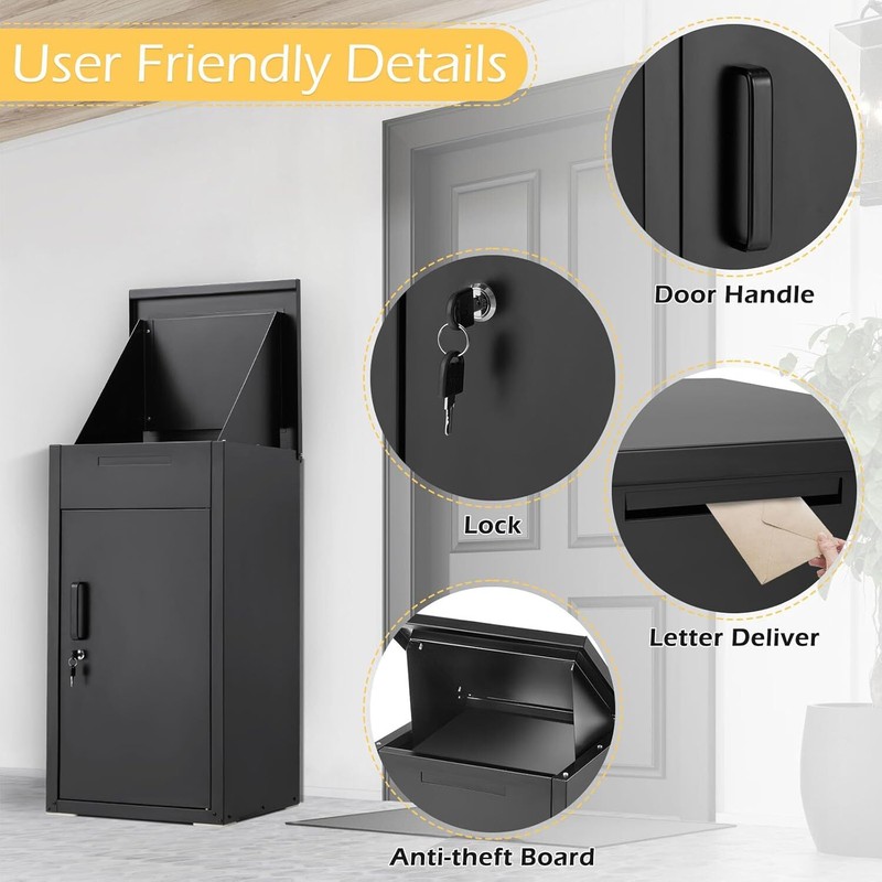 Large Package Delivery Box Storage Parcel Delivery Lockable Home Drop Container gallery
