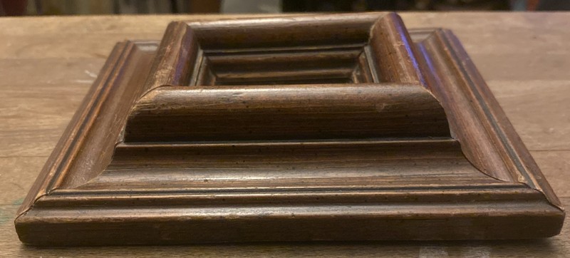 VTG Small Rectangular Wood Frame 5.25” X 6” X 1.25” Mirror 2” X 2.75” gallery