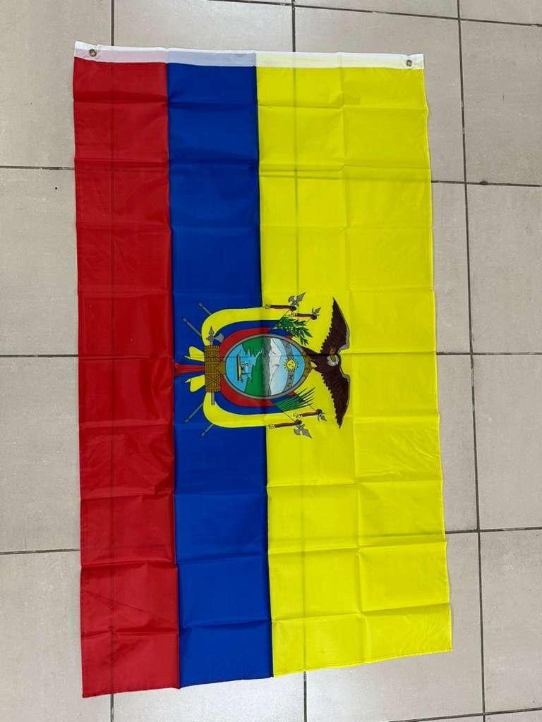 Large 3x5 ft Ecuador flag Double Sided Ecuadorian Country Parade Yard Flag gallery