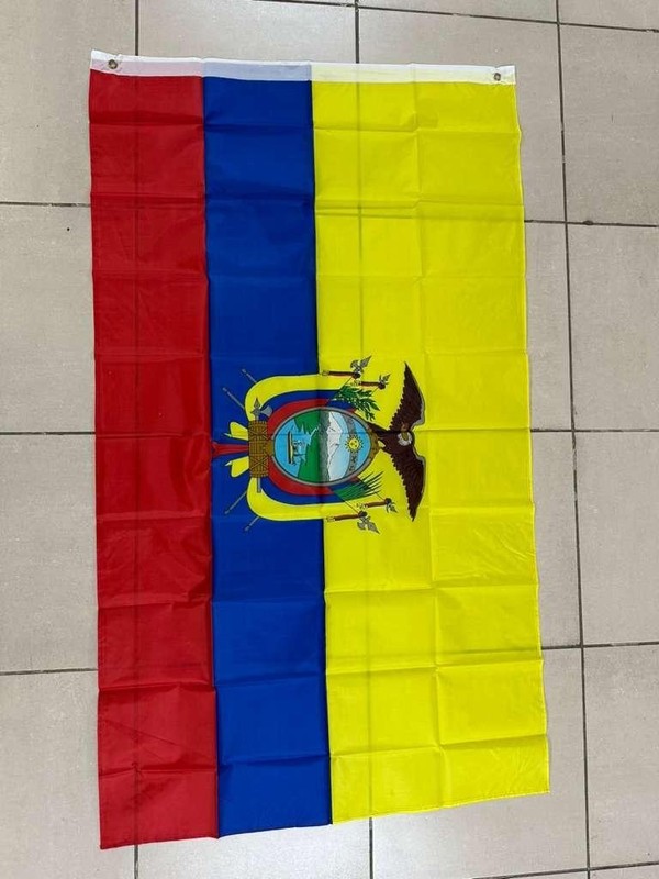 Large 3x5 ft Ecuador flag Double Sided Ecuadorian Country Parade Yard Flag gallery