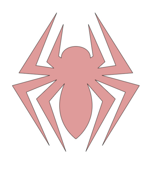 Vinyl Decal, Spider, Glossy Pink, Various Sizes, Indoor/Outdoor gallery