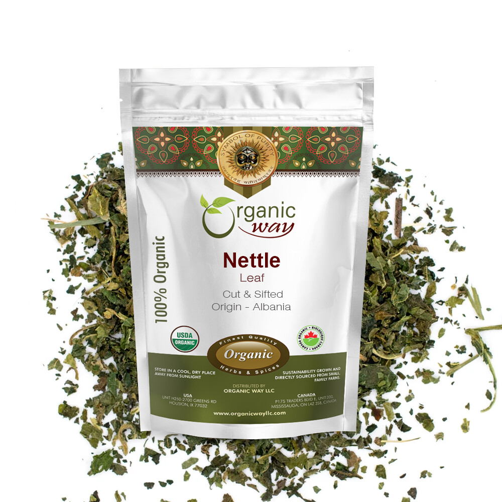 Organic Way Nettle Leaf Cut & Sifted - Herbal Tea | Kosher & USDA Certified gallery