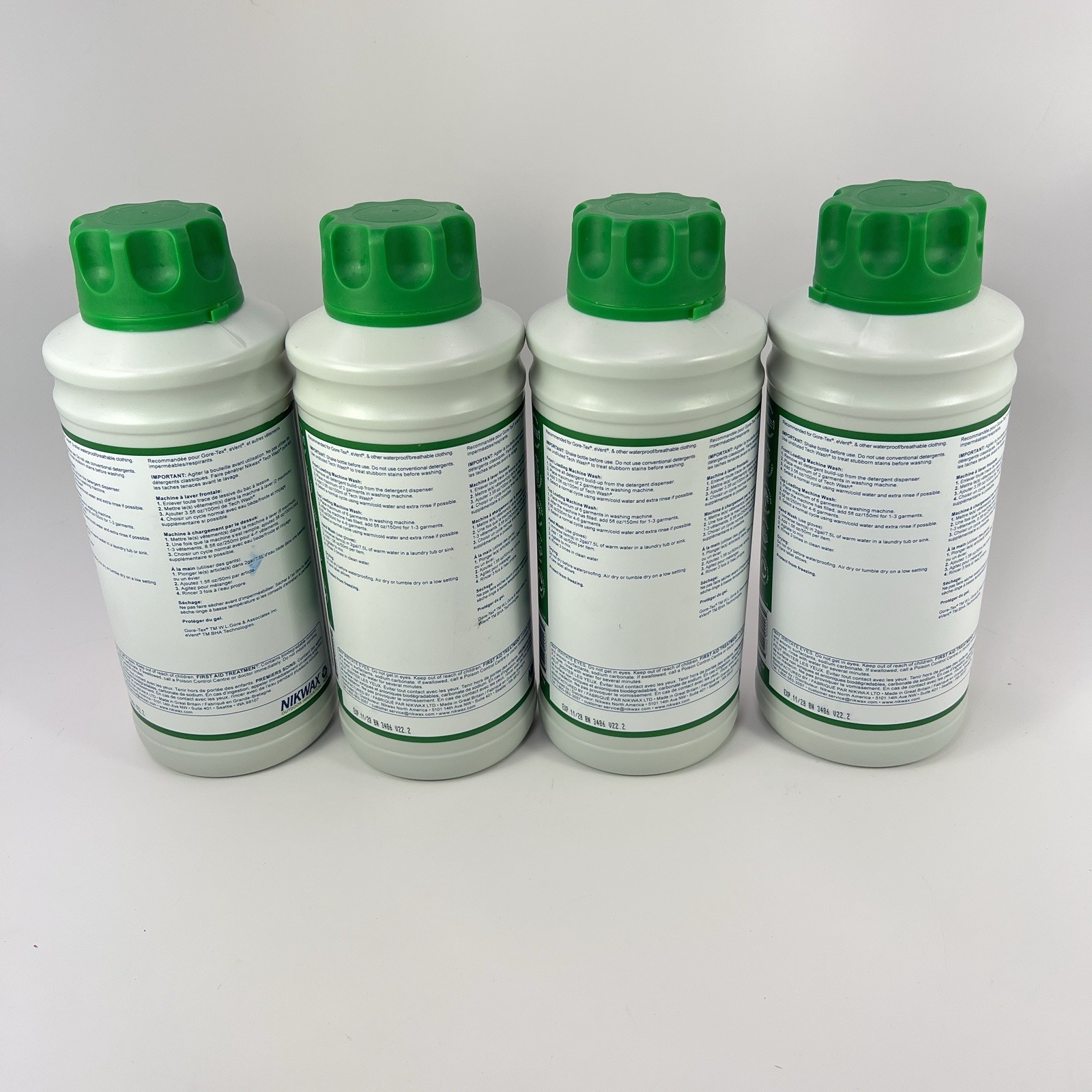 34oz 1L Nikwax Tech Wash Technical Cleaner for Rain & Snow Clothing Lot Of 4 gallery