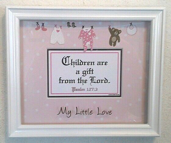 Bible Scripture Plaque"CHILDREN ARE A GIFT"Great Gift For Baby Shower, Girls New gallery