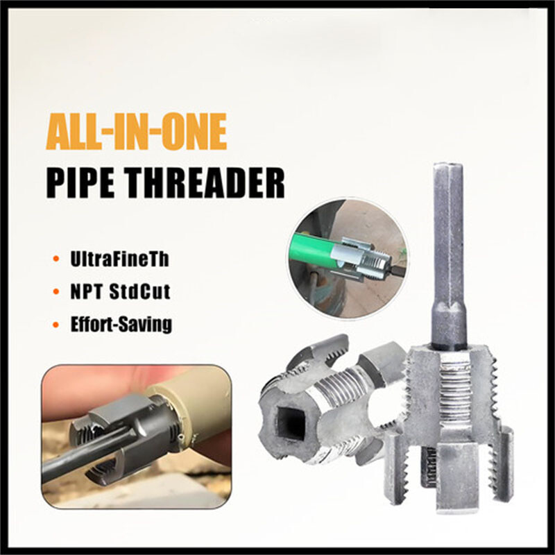 Integrated Internal & External Pipe Threading-Tool, PVC Pipe Threader Kit USA gallery
