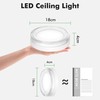 LED Flush Mount Ceiling Light Fixture 7/9/12 In Crystal Circular Ceiling Light gallery