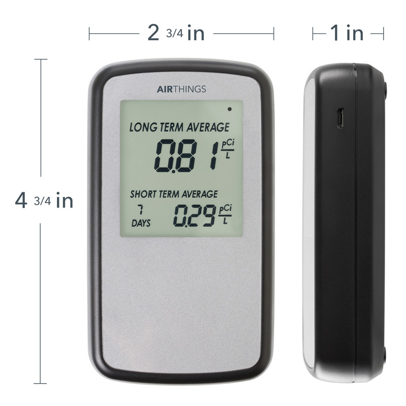 Corentium Home Radon Detector by Airthings Digital LCD Display Portable Safety gallery