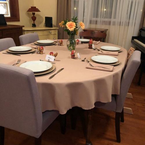 Oval Tablecloths, All Oval Tablecloth Sizes, 74 Colors gallery