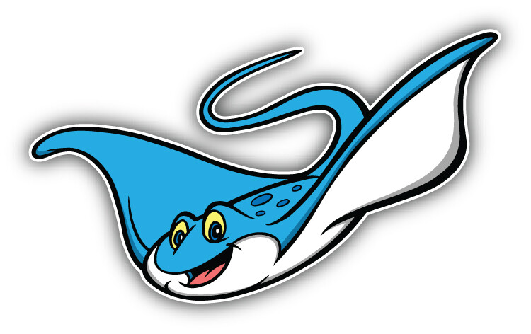 Stingray Cartoon Car Bumper Sticker Decal gallery