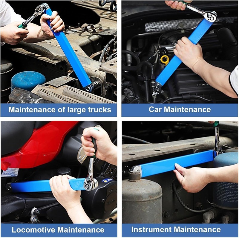 Upgraded Impact Ready Offset Extension Wrench, Tight Reach Extension Wrench Set gallery