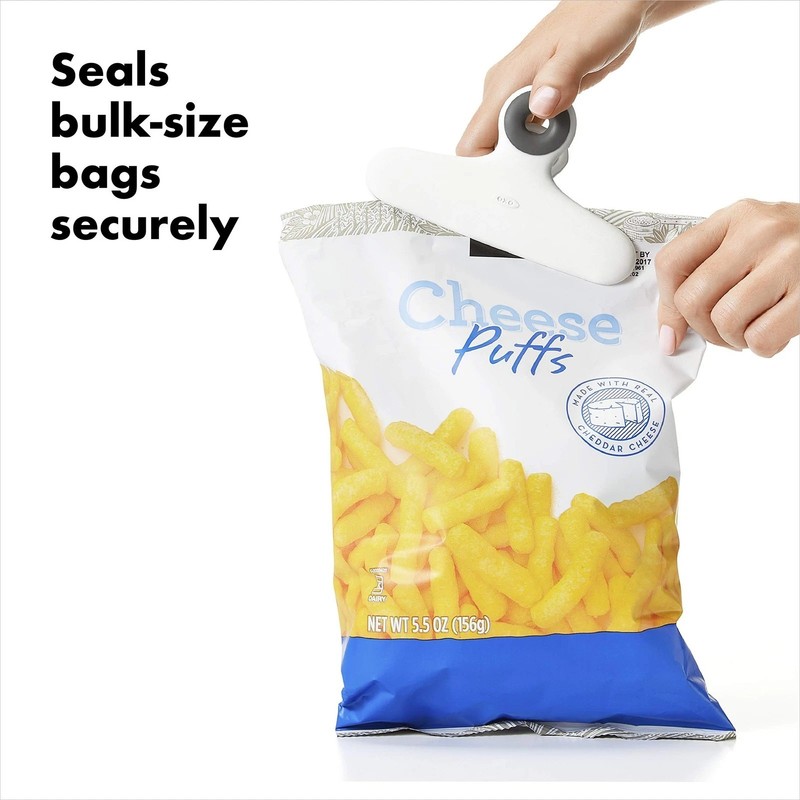OXO Good Grips Bag/Chip Clips (Extra-wide) - 2 Pack, White gallery