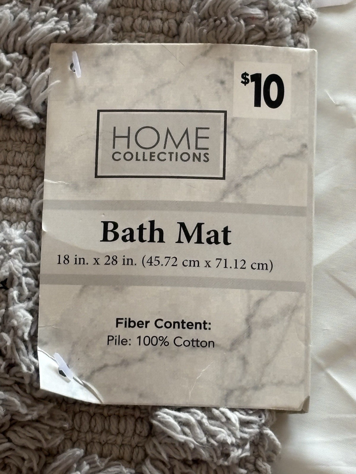 Home Collections Bath Mat Set Gray Abstract Rectangle 18x28in Round 25in x2 gallery