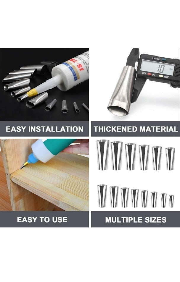 Silicone Caulk Tool Kit 14 pcs. Nozzle Applicator Finisher Scraper gallery