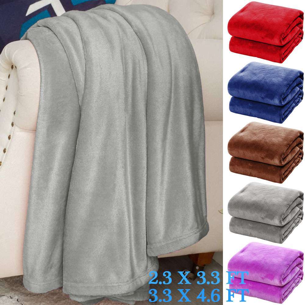 Soft Fuzzy Warm Cozy Throw Blanket with Fluffy Sherpa Fleece for Sofa Couch Bed gallery