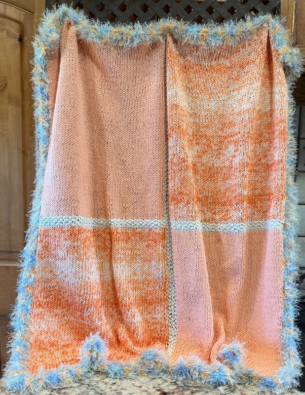 Comfy lap throw— chair throw, mini afghan, wheel chair throw, pet comforter. gallery