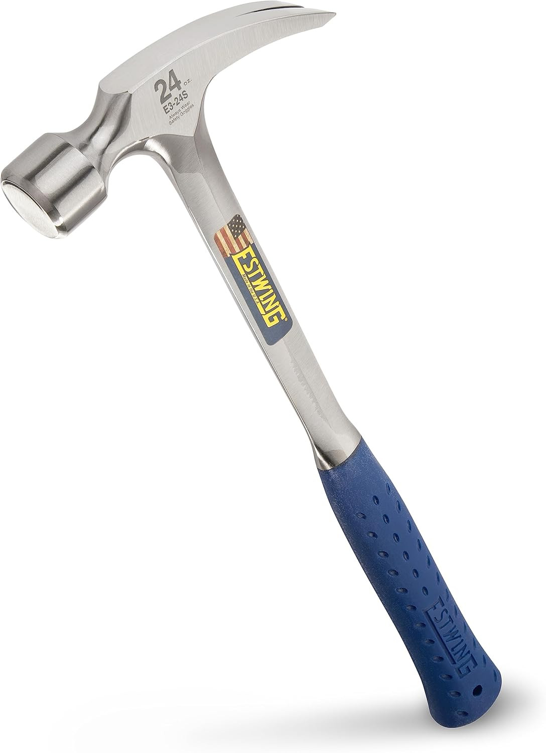 22oz Long Handle Framing Hammer with Smooth Face and Shock Grip gallery