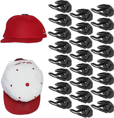 24pc Baseball Hat Rack Wall Mount Super Strong Hat Rack Display Hooks for Wall