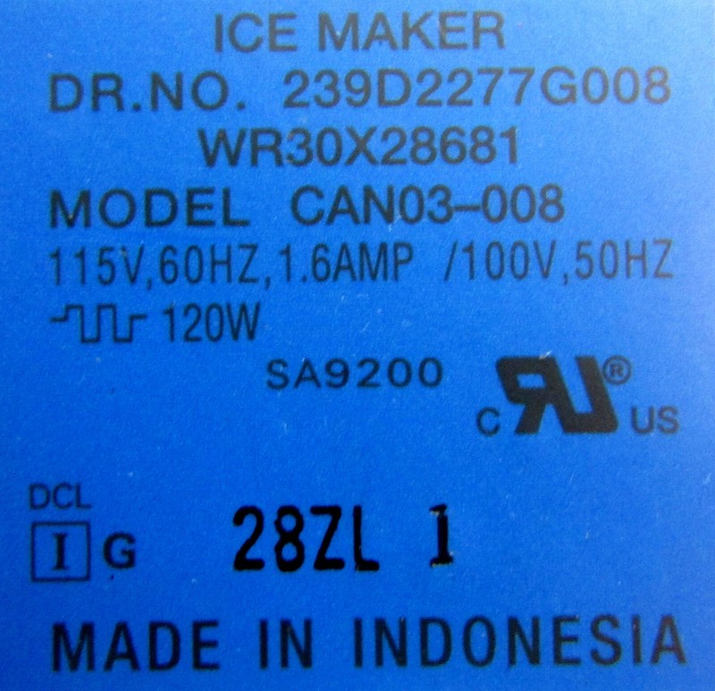 239D2277G008 | GE REFRIGERATOR ICE CUBE MAKER ***FREE 1 YEAR WARRANTY*** lot1 gallery