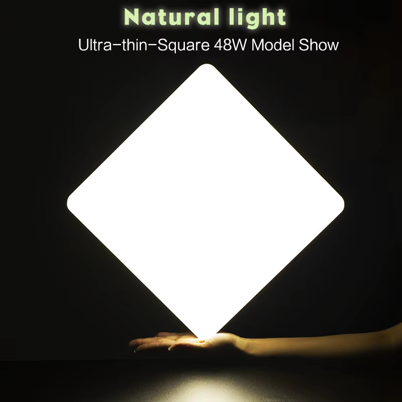 Square Led Ceiling Lamp Bedroom Lighting Neutral White Cold White Warm White 48W gallery
