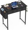 Small Computer Desk for Home Office, 32" Working PC Table with 2 Fabric Drawers gallery