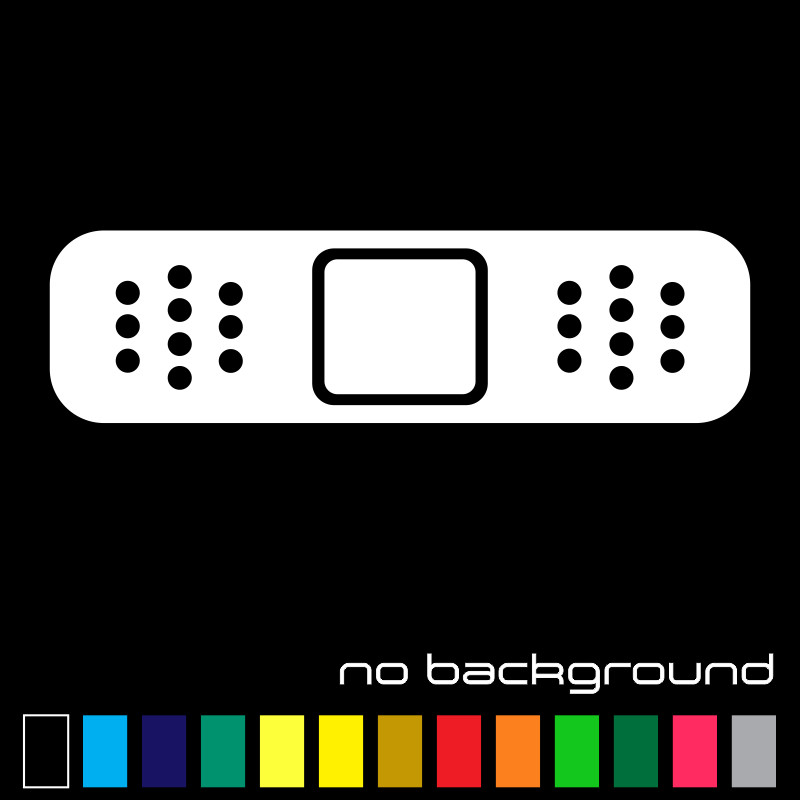 Adhesive Bandage Sticker Vinyl Decal, First Aid Plaster Dressing Band Car Bumper gallery